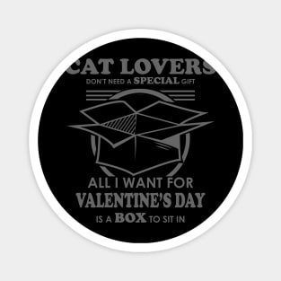 Cat Lovers Valentines Day Joke Magnet